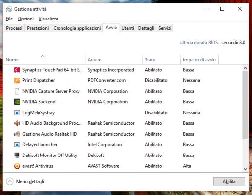 Velocizzare l'avvio di Windows