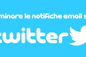 eliminare notifiche email twitter
