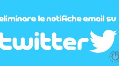 eliminare notifiche email twitter