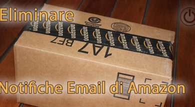 Eliminare le notifiche email di Amazon