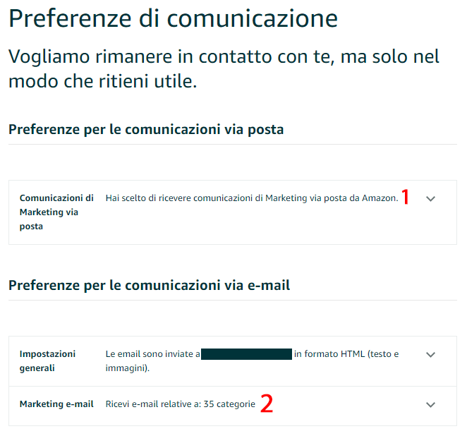 Preferenze di Comunicazione – Eliminare le notifiche email ... - 662 x 618 png 18kB