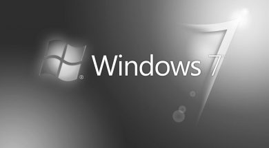 Logo Windows 7 in bianco e nero – Fine del supporto a Windows 7 da gennaio 2020